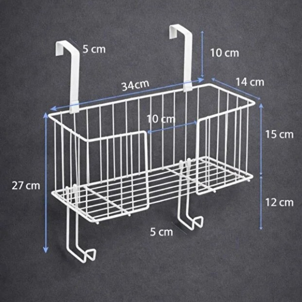 Kapı Arkası Ütü ve Ütü Masası Askısı Organizer  - 2